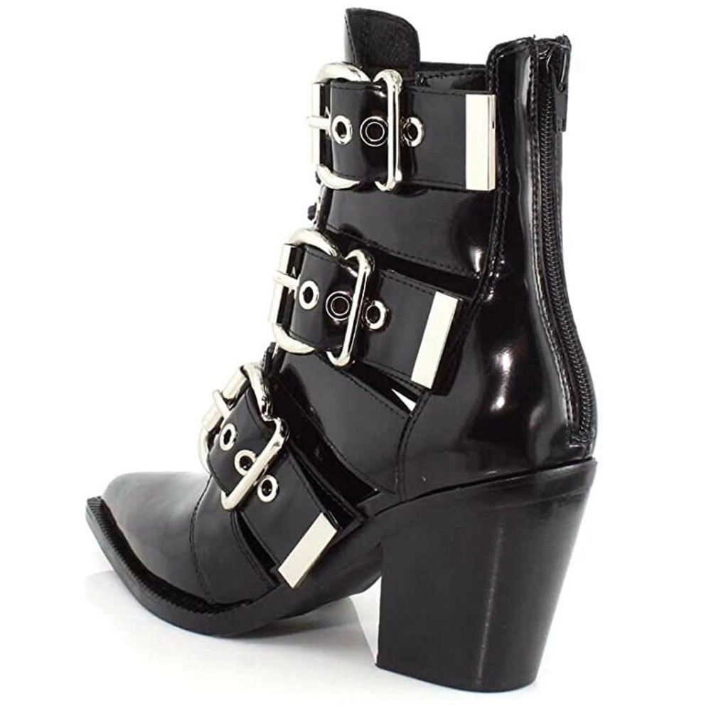 🎉HP Jeffrey Campbell Caceres Leather Buckle Boot - Picture 5 of 8